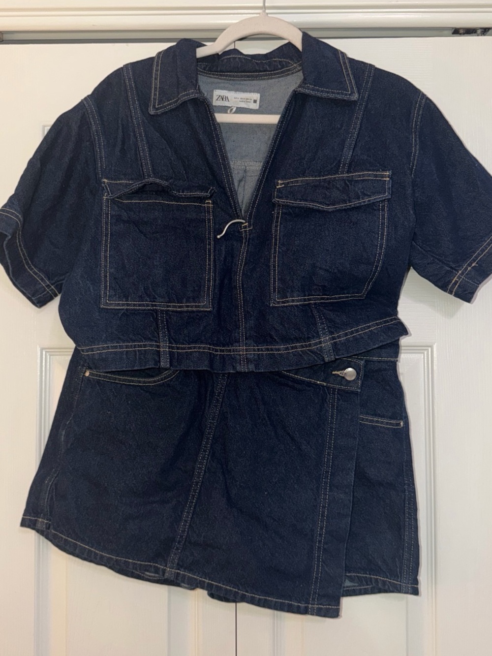 Zara Denim Two-Piece Set